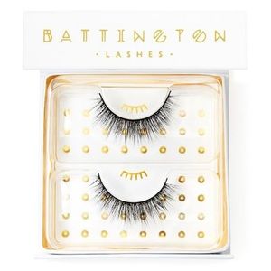 Battington Lashes Harlow 3D Silk Lashes &mini glue